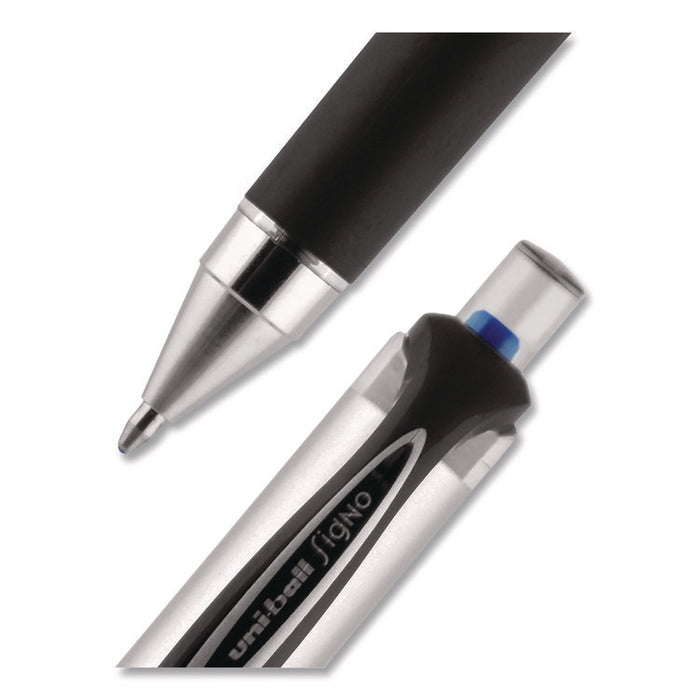 207 Impact RT Gel Pen, Retractable, Bold 1 mm, Blue Ink, Black/Blue Barrel