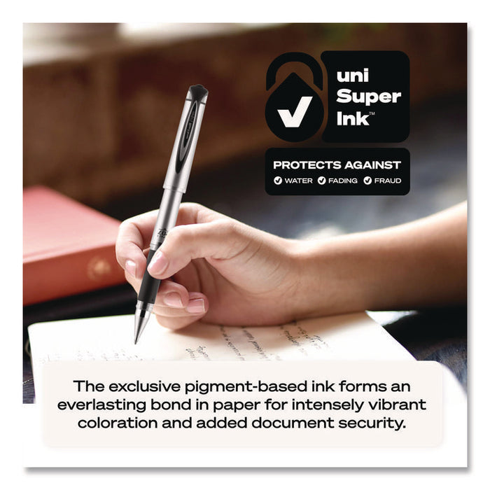 207 Impact RT Gel Pen, Retractable, Bold 1 mm, Blue Ink, Black/Blue Barrel