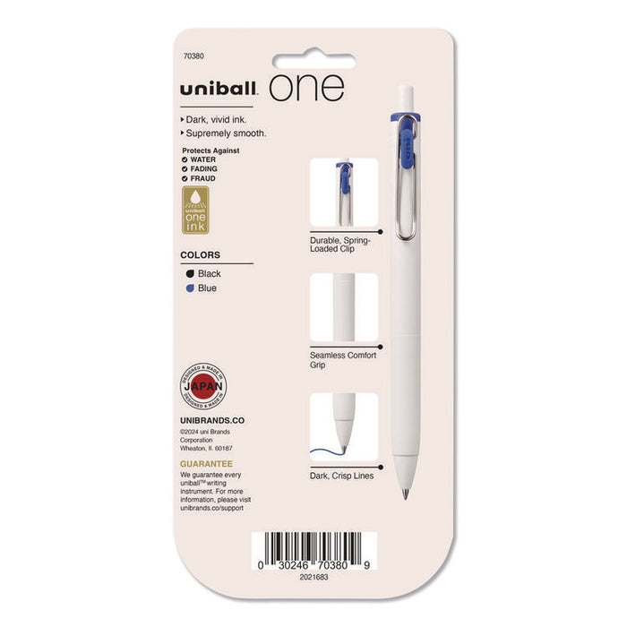 uniONE Gel Pen, Retractable, Medium 0.7 mm, Assorted Business Ink and Barrel Colors, 5/Pack
