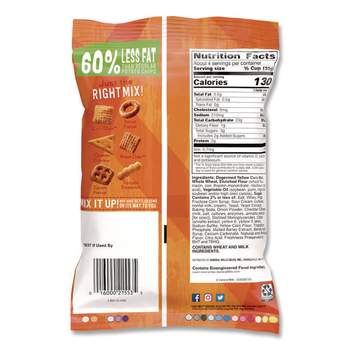 Snacks, Cheddar, 4.5 oz Bag, 8/Carton