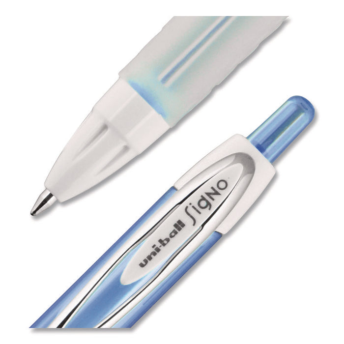 Signo 207 Gel Pen, Retractable, Medium 0.7mm, Assorted Ink and Barrel Colors, 8/Pack