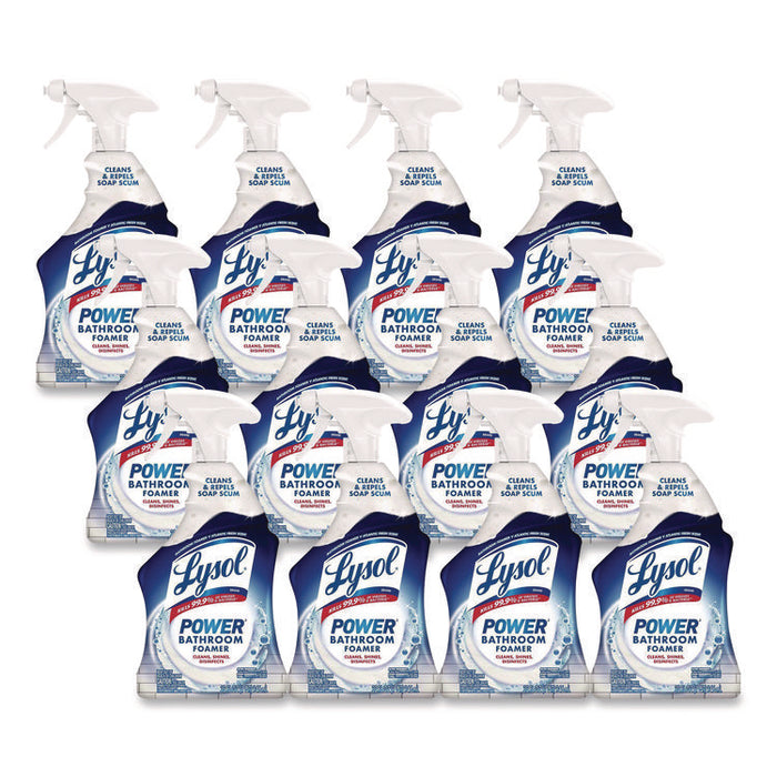 Disinfectant Power Bathroom Foamer, Liquid, Atlantic Fresh Scent, 32 oz Spray Bottle, 12/Carton