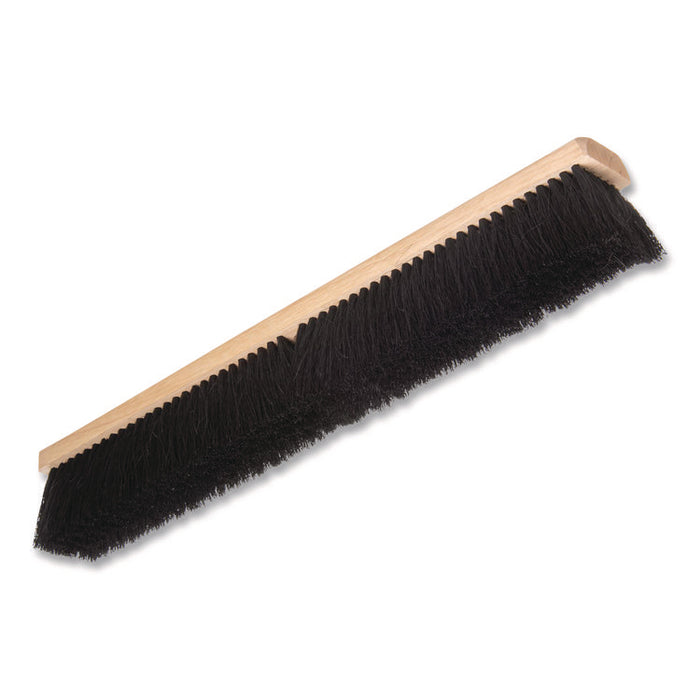 Flo-Pac Fine Floor Sweeps, 3" Black Tampico Bristles, 24" Brush, 12/Carton
