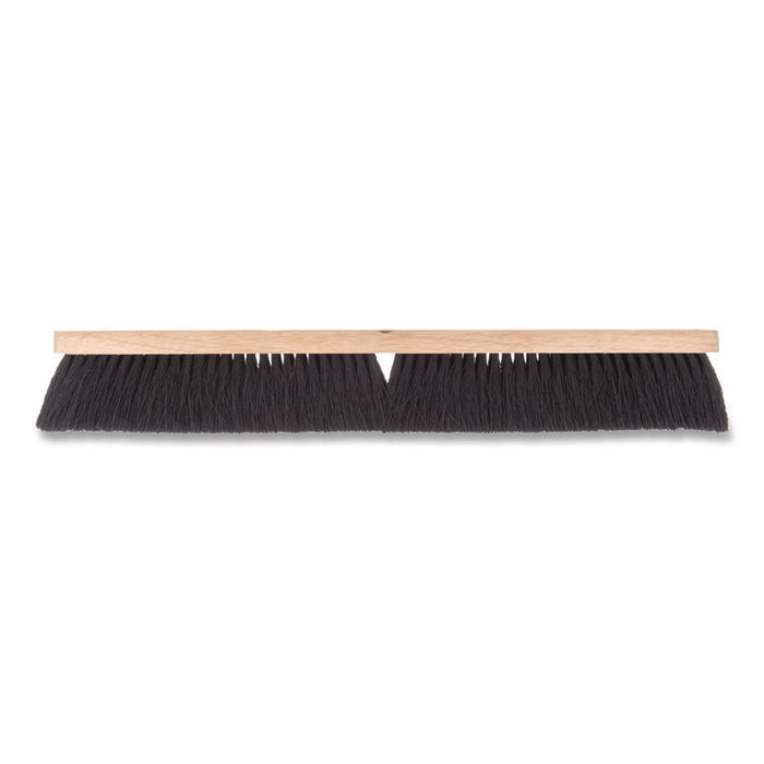 Flo-Pac Fine Floor Sweeps, 3" Black Tampico Bristles, 24" Brush, 12/Carton