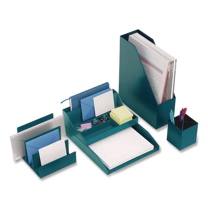 Plastic Magazine File, 3.66 x 10.3 x 12.51, Teal