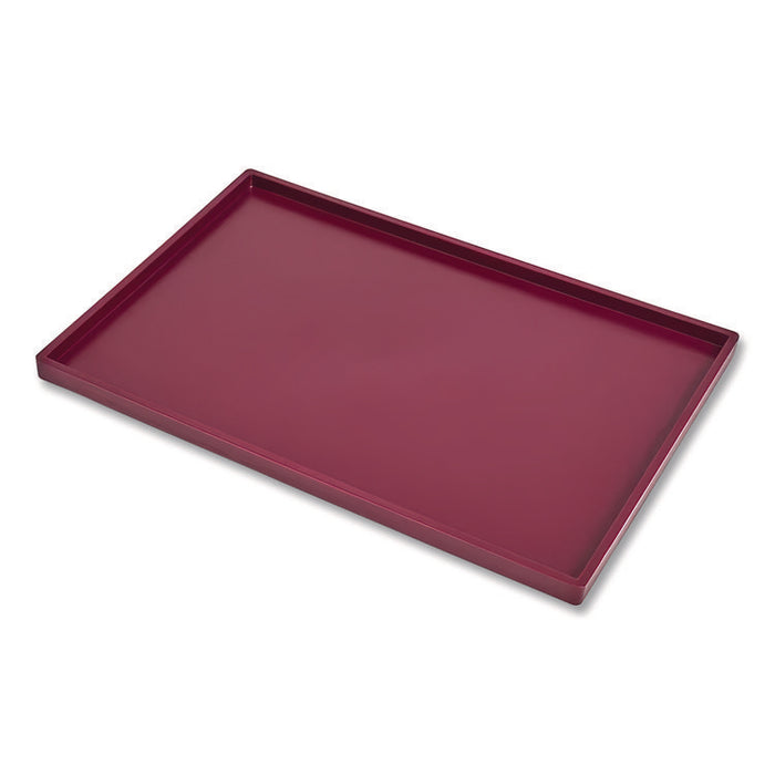Slim Stackable Plastic Tray, 6.85 x 9.88 x 0.47, Purple