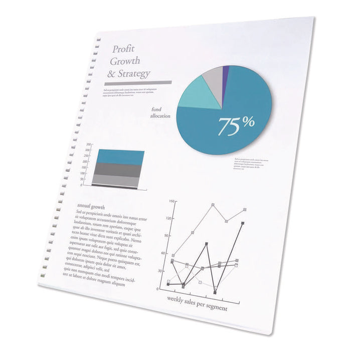 CombBind Pre-Punched Paper, 19-Hole, 92 Bright, 20 lb Bond Weight, 8.5 x 11, Unruled, 500/Ream