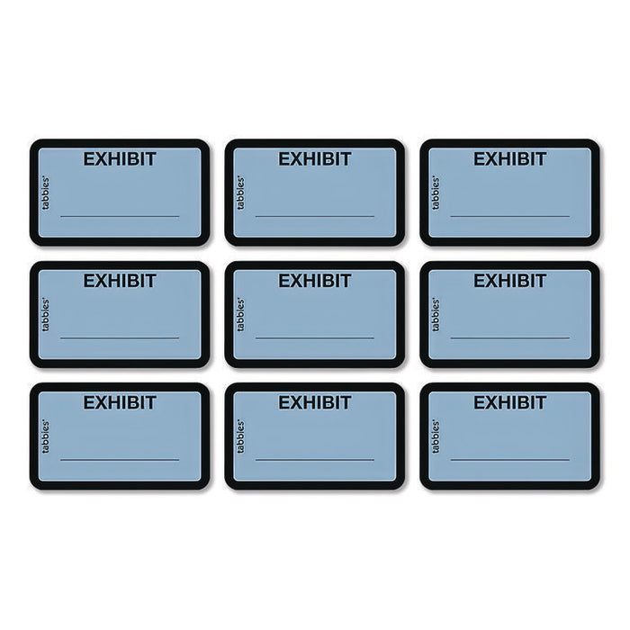 Legal Exhibit Labels, Defendant's Exhibit, 1.63 x 1, Blue, 9/Sheet, 28 Sheets/Pack, 252 Labels/Pack