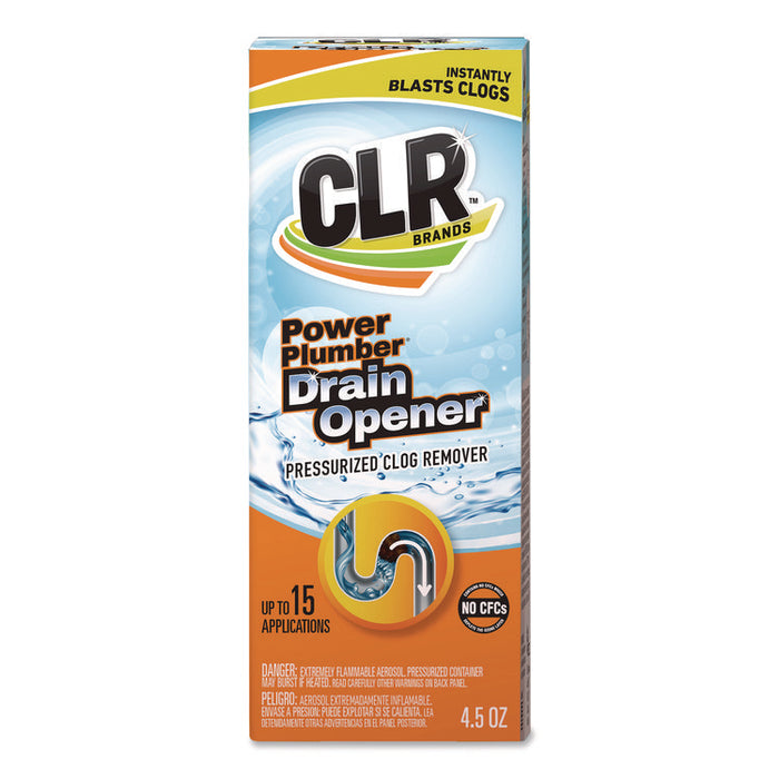 Power Plumber Drain Opener, 4.5 oz Aerosol Spray, 6/Carton