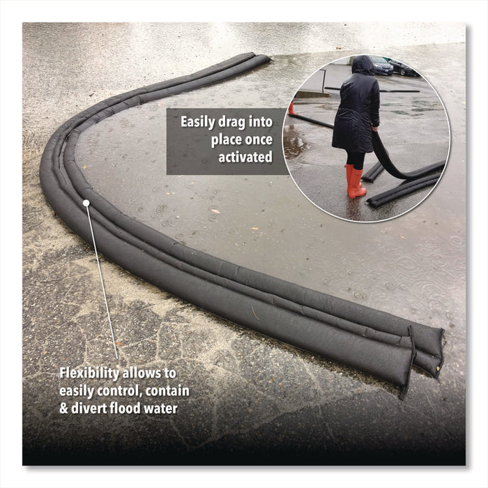 Flood Barriers, 6" x 10 ft x, 3.5", 1 Barrier