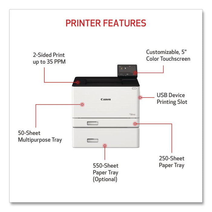 Color imageCLASS LBP674Cdw Wireless Laser Printer