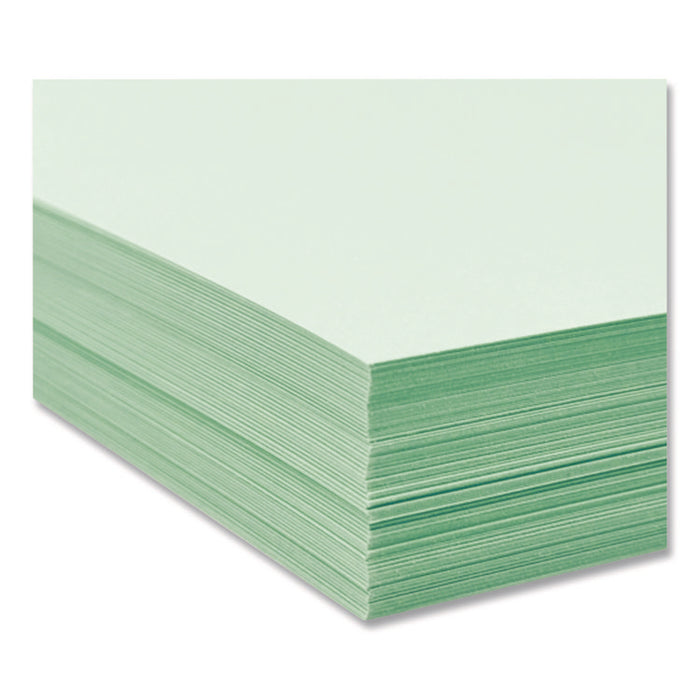 30% Recycled Colored Paper, 20 lb Bond Weight, 8.5 x 11, Green, 500/Ream