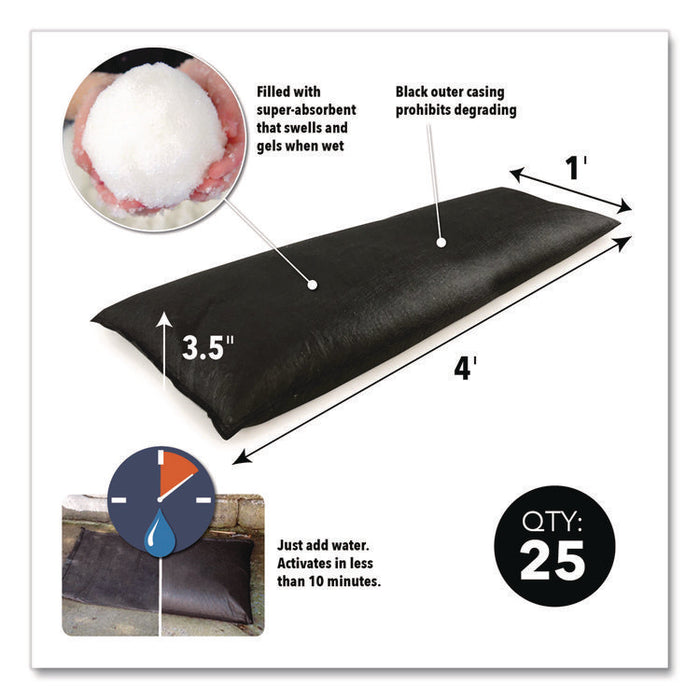 Flood Bags, 12" x 48" x 3.5", 25/Box