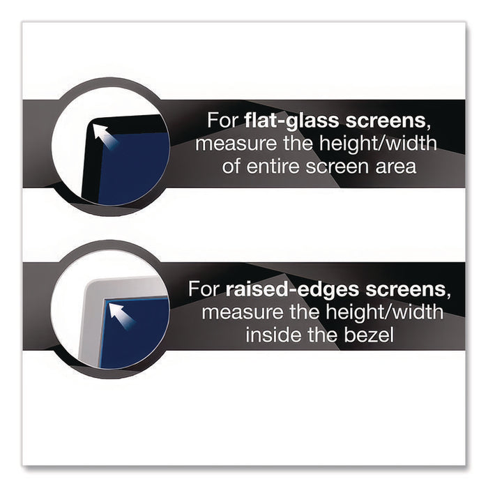 Frameless Blackout Privacy Filter for 23.8" Widescreen Flat Panel Monitor, 16:9 Aspect Ratio, Black