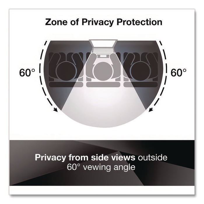 Frameless Blackout Privacy Filter for 21.5" Widescreen Flat Panel Monitor, 16:9 Aspect Ratio, Black