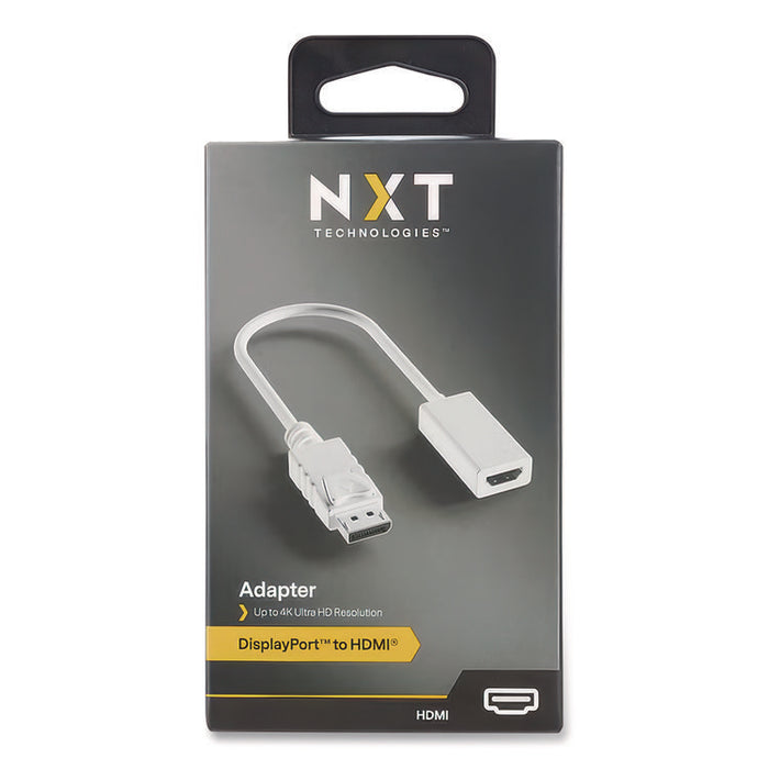 DisplayPort to HDMI Adapter, 6", White
