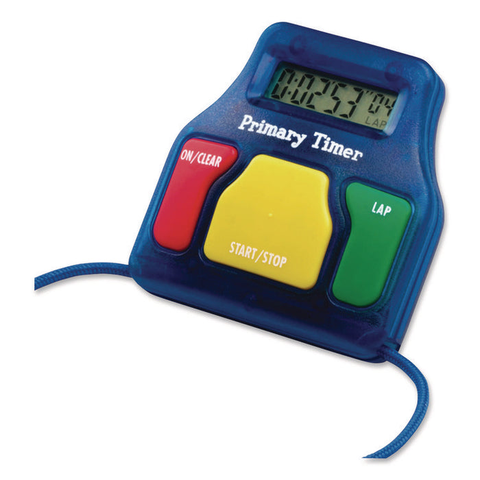 Student Timer, LCD, 2.5 x 6.3 x 2.5, Assorted Colors, 6 Timers