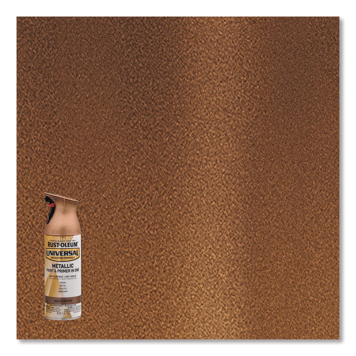 Universal Premium Spray Paint, Aged Copper, 12 oz Aerosol Can, 6/Carton
