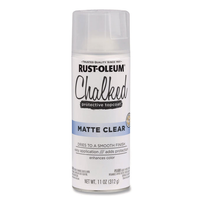 Ultra Matte Chalked Paint, Matte Clear, 12 oz Aerosol Can, 6/Carton
