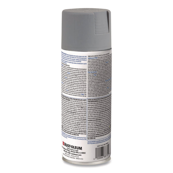Painter's Touch 2X Ultra Cover Spray Paint, Flat Gray, 12 oz Aerosol Can, 6/Carton
