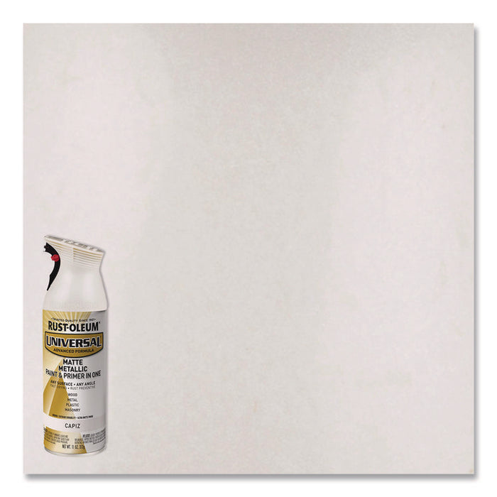 Universal Premium Spray Paint, Metallic Capiz, 11 oz Aerosol Can, 6/Carton