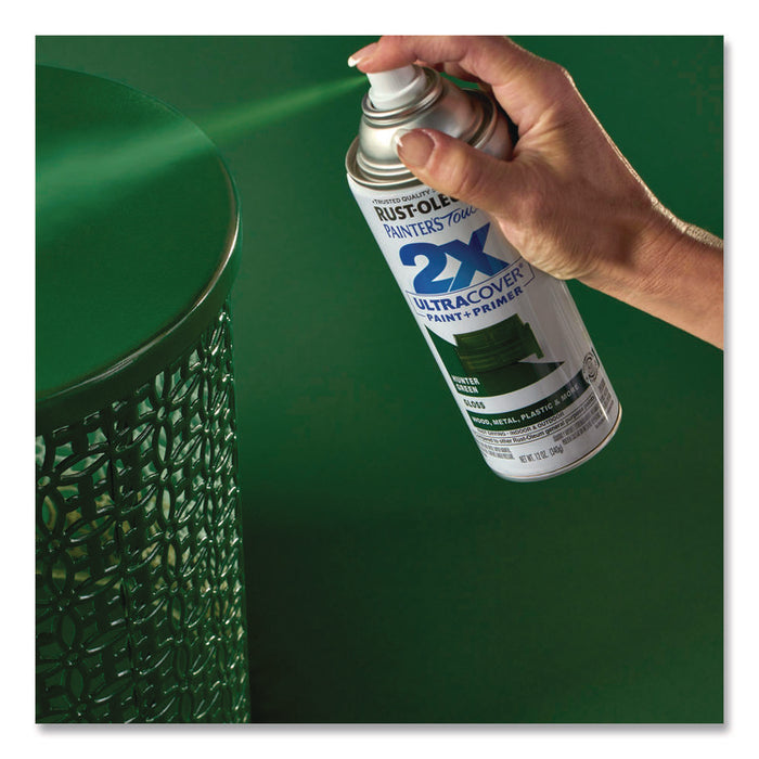 Painter's Touch 2X Ultra Cover Spray Paint, Gloss Hunter Green, 12 oz Aerosol Can