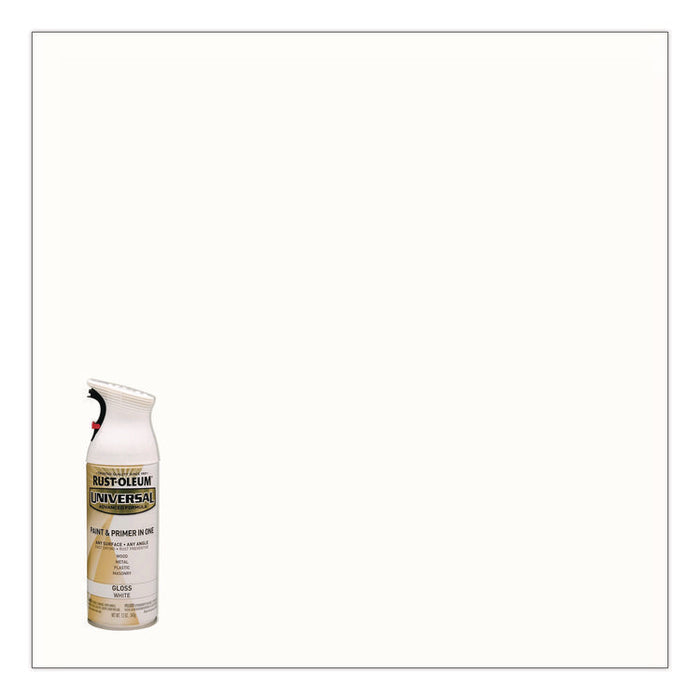 Universal Premium Spray Paint, Gloss White, 12 oz Aerosol Can
