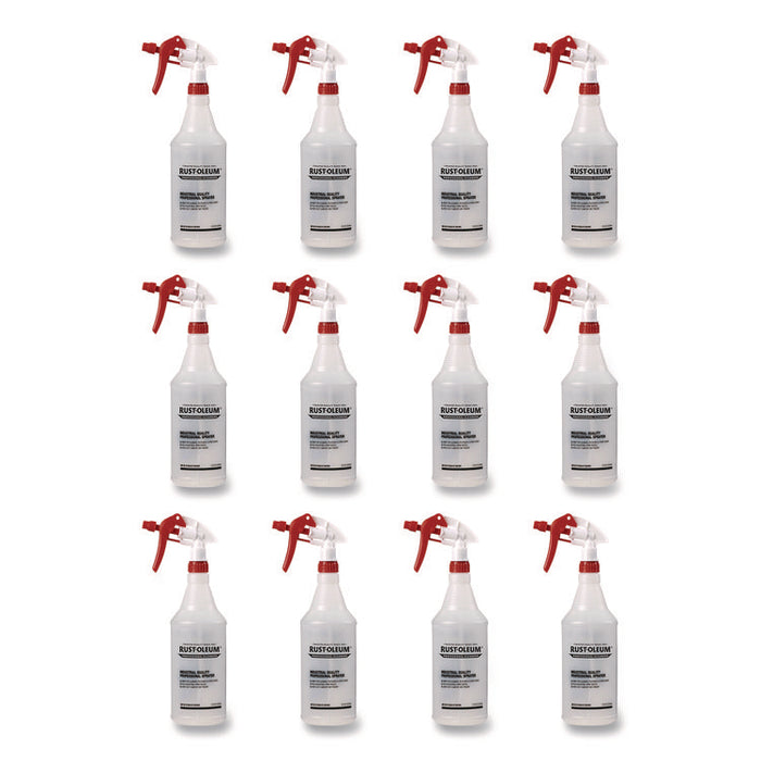 Empty Trigger Sprayer, 32 oz, Clear, 12/Carton