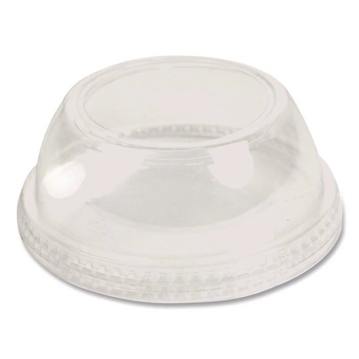 PET Lids, Fits 5 oz and 8 oz Sundae Cup, 100/Sleeve, 10/Sleeves/Carton