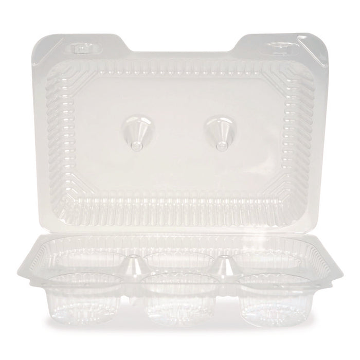 Bakery Containers, Muffin/Cupcake, 7.25 x 9.88 x 3.13, Clear, 250/Carton