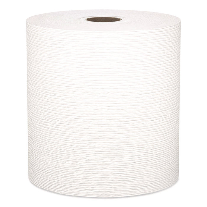 Universal Hard Roll Paper Towels with Premium Absorbency Pockets, 1-Ply, 8" x 425 ft, 1.5" Core, White, 12 Rolls/Carton