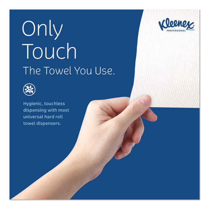 Universal Hard Roll Paper Towels with Premium Absorbency Pockets, 1-Ply, 8" x 425 ft, 1.5" Core, White, 12 Rolls/Carton