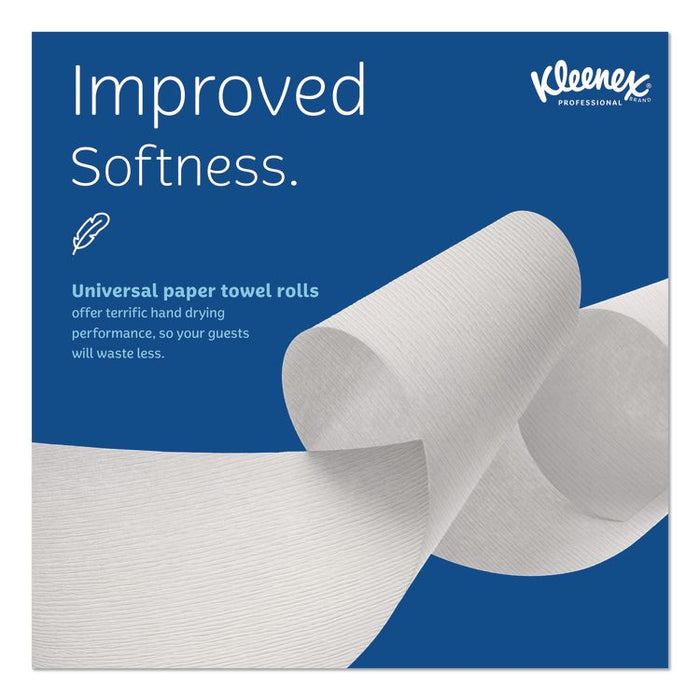 Universal Hard Roll Paper Towels with Premium Absorbency Pockets, 1-Ply, 8" x 600 ft, 1.75" Core, White, 6 Rolls/Carton