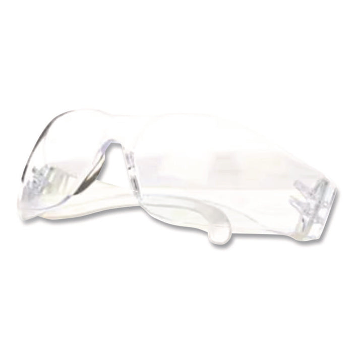 Virtua Wraparound Protective Eyewear, Frameless, Clear Single Lens, 100/Carton