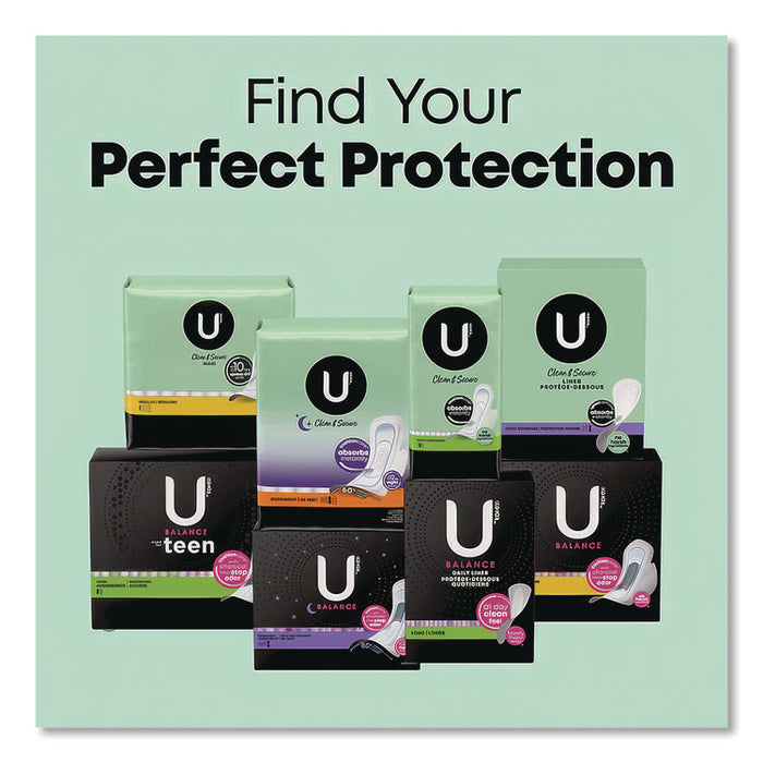 U by Kotex Security Maxi Pads, Unscented, Regular Absorbency, 48/Pack