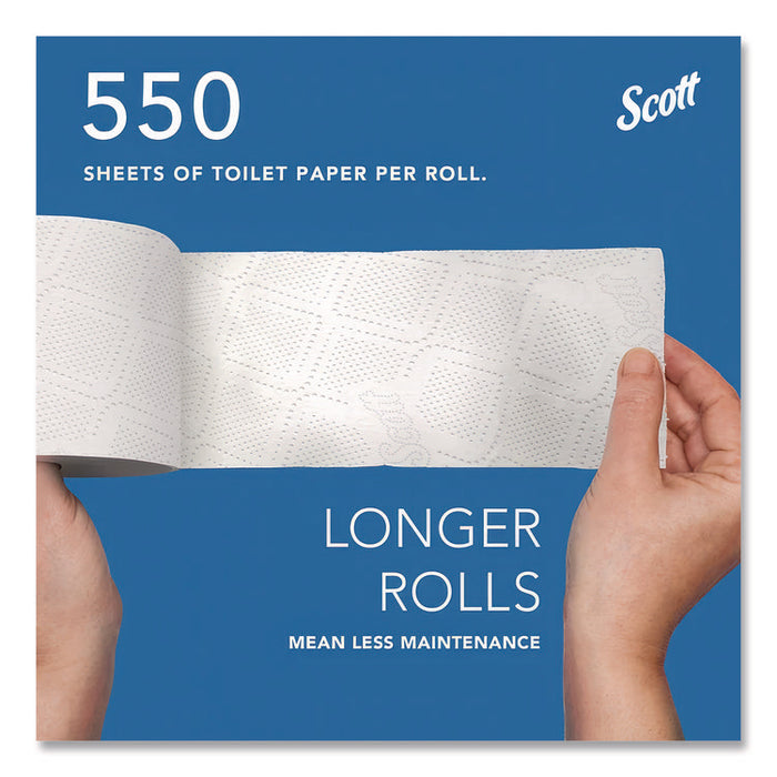 Essential Standard Roll Bathroom Tissue, Septic Safe, 2-Ply, White, 550 Sheets/Roll, 40 Rolls/Carton