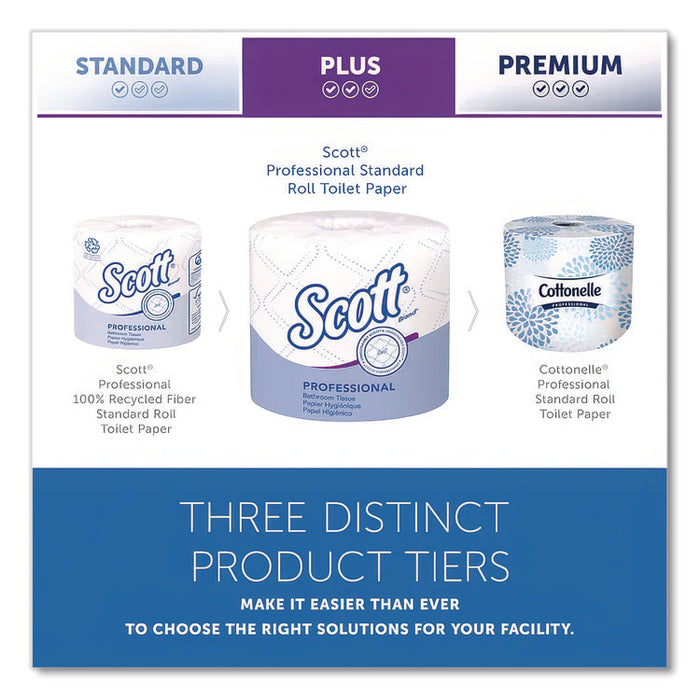 Essential Standard Roll Bathroom Tissue, Septic Safe, 2-Ply, White, 550 Sheets/Roll, 40 Rolls/Carton