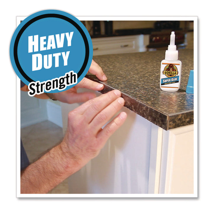 Super Glue, 0.53 oz, Dries Clear, 4/Carton