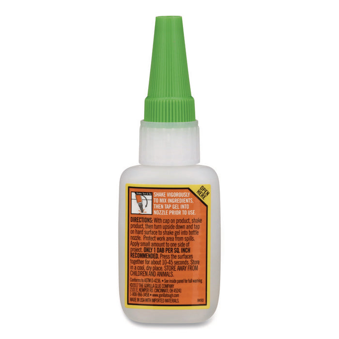 Super Glue Gel, 0.53 oz, Dries Clear