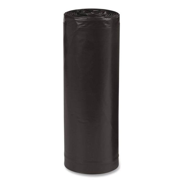 Linear Low Density Recycled Can Liners, 33 Gallon, 1.25 mil, 33" x 39", Black, 10 Bags/Roll, 10 Rolls/Carton
