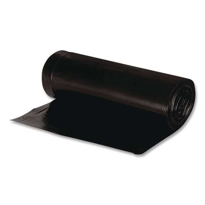 Linear Low Density Recycled Can Liners, 56 gal, 2 mil, 43" x 47", Black, 10 Bags/Roll, 10 Rolls/Carton