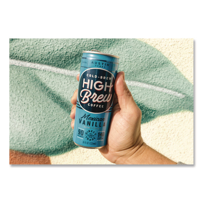 Cold Brew Coffee + Protein, Mexican Vanilla, 8 oz Can, 12/Pack
