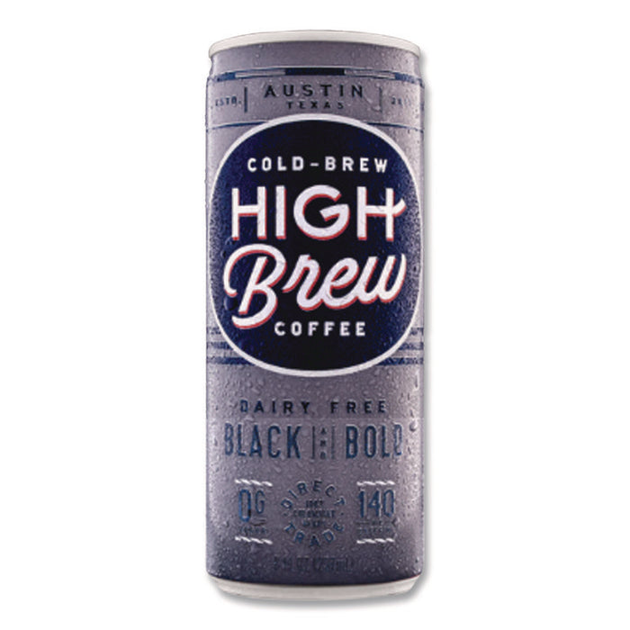 Cold Brew Coffee + Protein, Black and Bold, 8 oz Can, 12/Pack