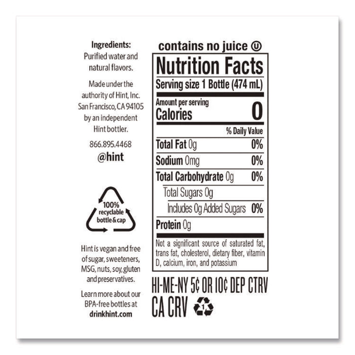 Flavored Water, Cherry, 16 oz Bottle, 12 Bottles/Carton