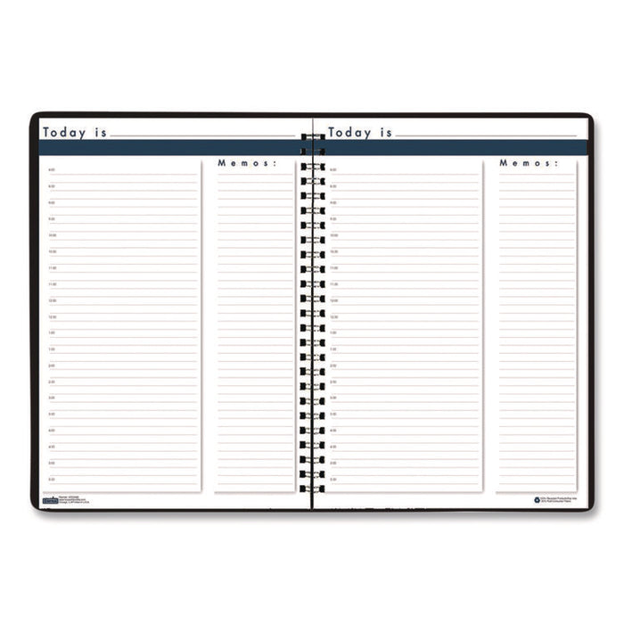 Recycled Undated Assignment Book For Intermediate Grades, 40-Weeks: Eight-Subject Day, Blue Cover, (100) 11 x 8.5 Sheets