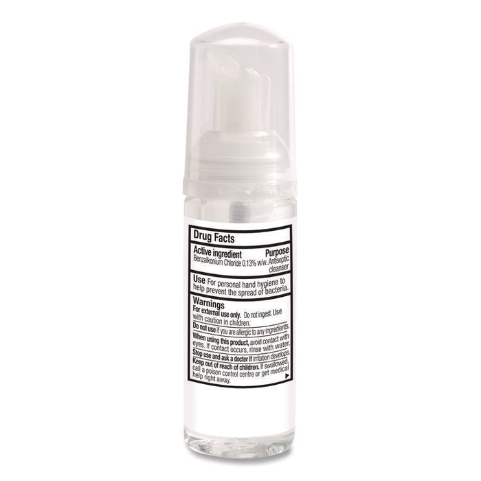 Alcohol-Free Foam Hand Sanitizer, 1.5 oz Pump Bottle, Unscented, 24/Carton