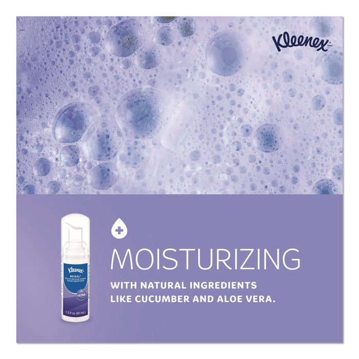 Ultra Moisturizing Foam Hand Sanitizer, 1.5 oz Pump Bottle, Unscented, 24/Carton