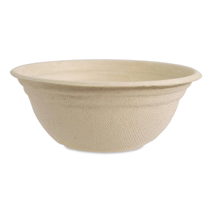Fiber Barrel Bowls, 8 oz, 4.5" diameter x 1.8" h, Natural, Paper, 500/Carton