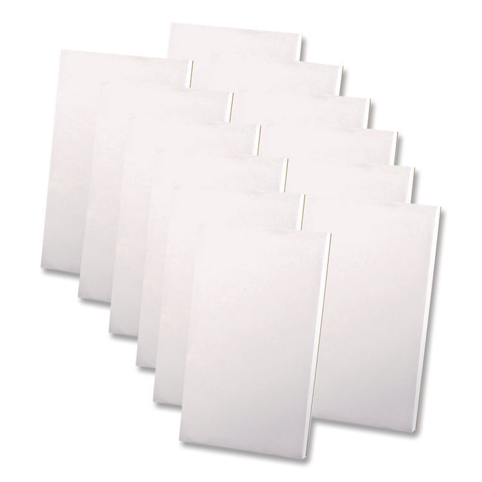 Scratch Pads, Unruled, (100) White 3 x 5 Sheets, Dozen