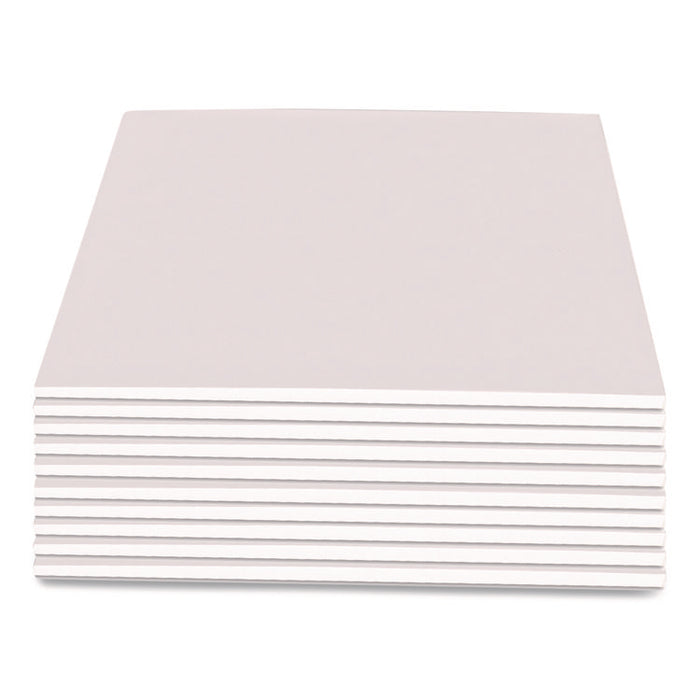 Scratch Pads, Unruled, (100) White 4 x 6 Sheets, Dozen